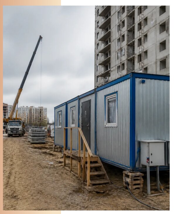 Аренда строительных вагончиков для рабочих в Дзержинске